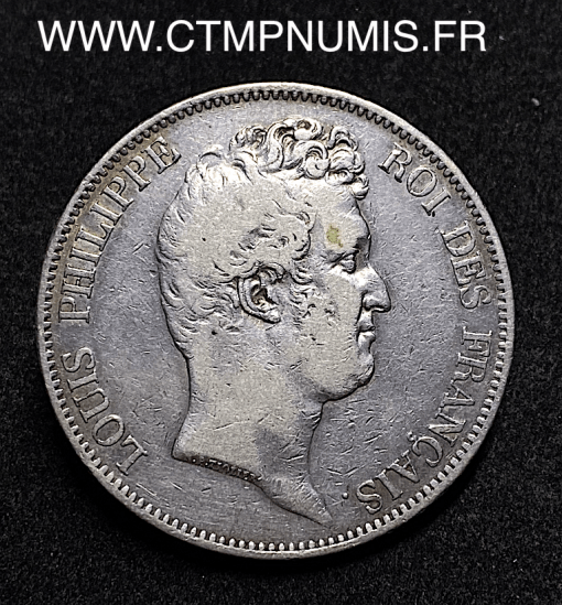 ,MONNAIE,ROYALE,5,FRANCS,ARGENT,LOUIS,PHILIPPE,SANS,LE,I,1830,TRANCHE,EN,RELIEF,