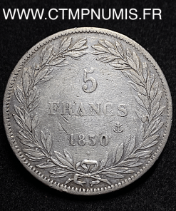 ,MONNAIE,ROYALE,5,FRANCS,ARGENT,LOUIS,PHILIPPE,SANS,LE,I,1830,TRANCHE,EN,RELIEF,