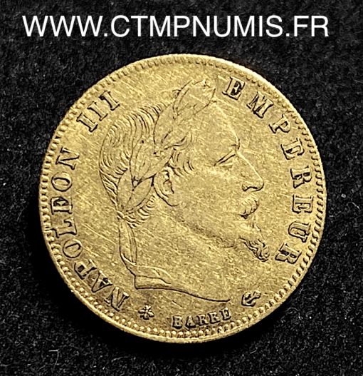 ,EMPIRE,5,FRANCS,OR,NAPOLEON,III,1864,A,PARIS,