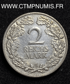 ,MONNAIE,ALLEMAGNE,2,REICHS,MARK,ARGENT,1926,G,