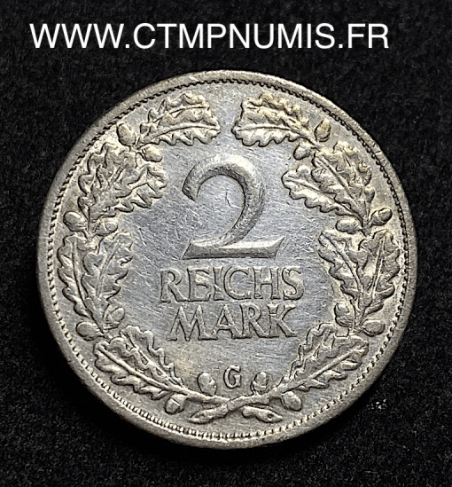 ,MONNAIE,ALLEMAGNE,2,REICHS,MARK,ARGENT,1926,G,