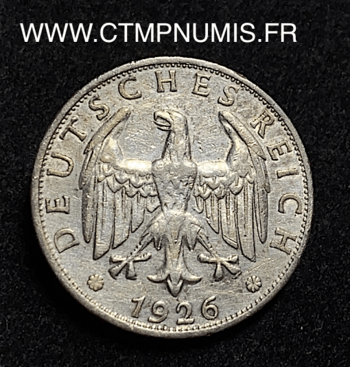 ,MONNAIE,ALLEMAGNE,2,REICHS,MARK,ARGENT,1926,G,