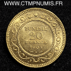 ,MONNAIE,TUNISIE,20,FRANCS,OR,1904,PARIS,SUP,