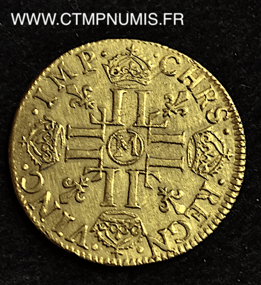 ,MONNAIE,ROYALE,LOUIS,XIV,LOUIS,OR,A,LA,MECHE,LONGUE,1655,M,TOULOUSE,