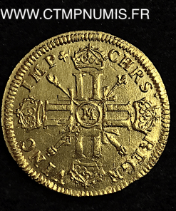 ,MONNAIE,ROYALE,LOUIS,XIV,LOUIS,OR,AUX,8,L,ET,INSIGNES,1701,M,TOULOUSE,