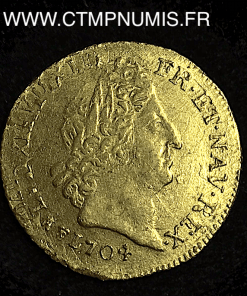 ,MONNAIE,ROYALE,LOUIS,XIV,LOUIS,OR,AUX,INSIGNES,1704,M,TOULOUSE,