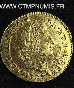 ,MONNAIE,ROYALE,LOUIS,XIV,LOUIS,OR,AUX,INSIGNES,1705,M,TOULOUSE,