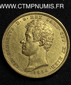 ,MONNAIE,ITALIE,SARDAIGNE,100,LIRE,OR,CHARLES,ALBERT,1834,TURIN,