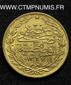 ,MONNAIE,TURQUIE,100,PIASTRES,OR MOHAMED,V,1913,5,