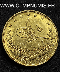 ,MONNAIE,TURQUIE,100,PIASTRES,OR MOHAMED,V,1913,5,