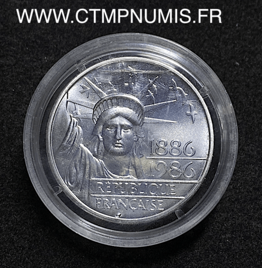 ,MONNAIE,PIEDFORT,100,FRANCS,ARGENT,LIBERTE,1986,