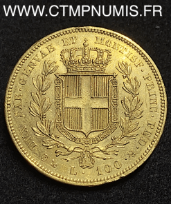,MONNAIE,ITALIE,SARDAIGNE,100,LIRE,OR,CHARLES,ALBERT,1840,GENES,