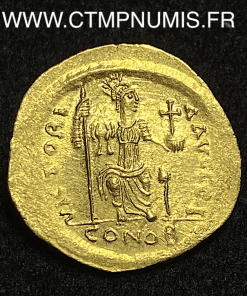 ,MONNAIE,BYZANTINE,JUSTIN,II,SOLIDUS,OR,CONSTANTINOPLE,