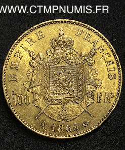 ,MONNAIE,EMPIRE,100,FRANCS,OR,NAPOLEON,III,1869,PARIS,