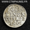 ,MONNAIE,ALLEMAGNE,SAXE,1/48,DE,THALER,1806,