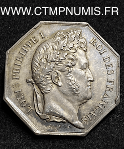 JETON,ARGENT,LOUIS,PHILIPPE,BANQUE,ORLEANS,1838,