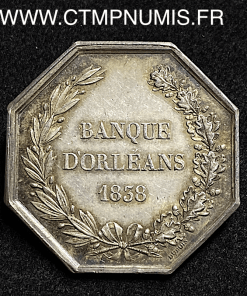 JETON,ARGENT,LOUIS,PHILIPPE,BANQUE,ORLEANS,1838,