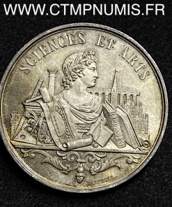 ,JETON,ARGENT,SCIENCES,ARTS,CALVADOS,1850,