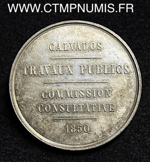 ,JETON,ARGENT,SCIENCES,ARTS,CALVADOS,1850,