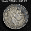 ,MONNAIE,ITALIE,50,CENTESIMI,ARGENT,UMBERTO,1889,