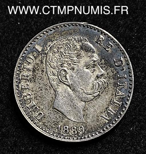 ,MONNAIE,ITALIE,50,CENTESIMI,ARGENT,UMBERTO,1889,