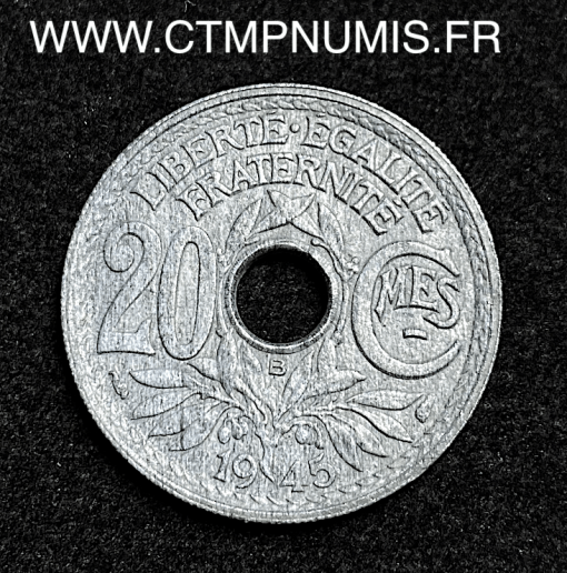 ,MONNAIE,20,CENTIMES,LINDAUER,ZINC,1945,B,