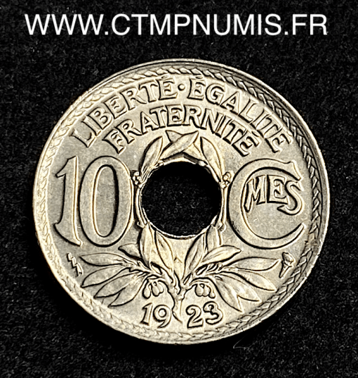 ,MONNAIE,10,CENTIMES,LINDAUER,1923,POISSY,SPL,