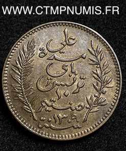 ,MONNAIE,TUNISIE,COLONIE,10,CENTIMES,FRANCAISE,1892,