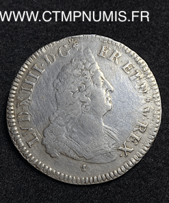 ,MONNAIE,ROYALE,LOUIS,XIV,1/2,ECU,ARGENT,AUX,INSIGNES,1701,M,TOULOUSE,