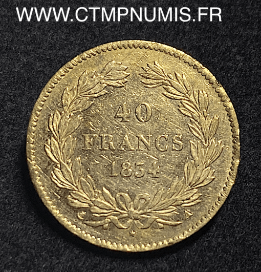 ,MONNAIE,ROYALE,LOUIS,PHILIPPE,40,FRANCS,OR,1834,