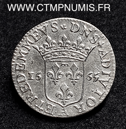 ,MONNAIE,FEODALE,DOMBES,ANNE,MARIE,LOUISE,1/12,ECU,ARGENT,1665,