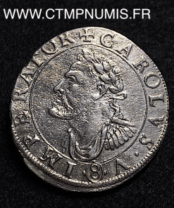 ,MONNAIE,FRANCHE,COMTE,TESTON,ARGENT,CHARLES,V,1624,BESANCON,