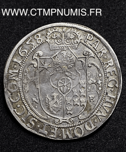 ,MONNAIE,ROUMANIE,TRANSYLVANIE,TALER,ARGENT,GEORGES,II,RAKOCZI,1658,