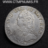 ,MONNAIE,ROYALE,LOUIS,XV,ECU,ARGENT,AUX,LAURIERS,1739,M,TOULOUSE,