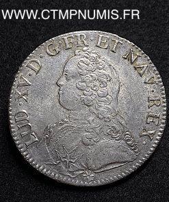 ,MONNAIE,ROYALE,LOUIS,XV,ECU,ARGENT,AUX,LAURIERS,1739,M,TOULOUSE,