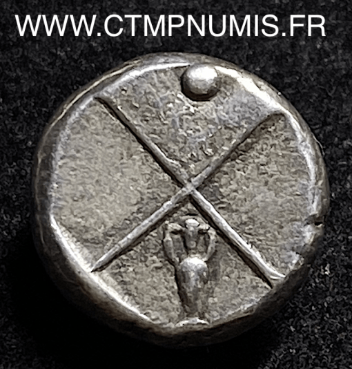 ,MONNAIE,GREQUE,CHERSONESE,DE,THRACE,HEMIDRACHME,ARGENT,PROTOME,LION,