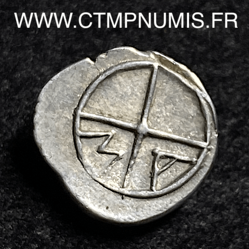 ,MONNAIE,GAULOISE,OBOLE,ARGENT,MARSEILLE,MA,ROUE,