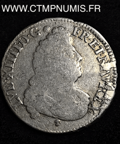 ,MONNAIE,ROYALE,LOUIS,XIV,1/2,ECU,ARGENT,AUX,INSIGNES,1701,M,TOULOUSE,