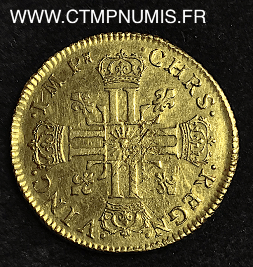 ,MONNAIE,ROYALE,DOUBLE,LOUIS,OR,LOUIS,XIV,AU,SOLEIL,1710,M,TOULOUSE,