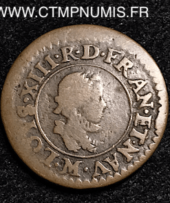 ,MONNAIE,ROYALE,LOUIS,XIII,DENIER,TOURNOIS,1611,M,TOULOUSE,