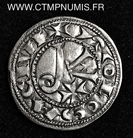 ,MONNAIE,FEODALE,LANGUEDOC,DENIER,ARGENT,ALPHONSE,JOURDAIN,TOULOUSE,