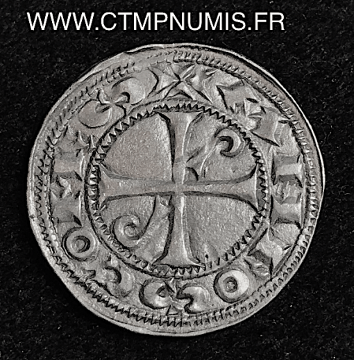 ,MONNAIE,FEODALE,LANGUEDOC,DENIER,ARGENT,ALPHONSE,JOURDAIN,TOULOUSE,