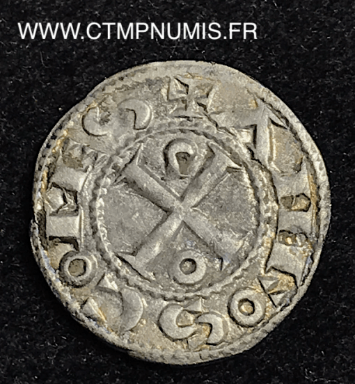 ,MONNAIE,FEODALE,LANGUEDOC,OBOLE,ARGENT,ALPHONSE,JOURDAIN,TOULOUSE,