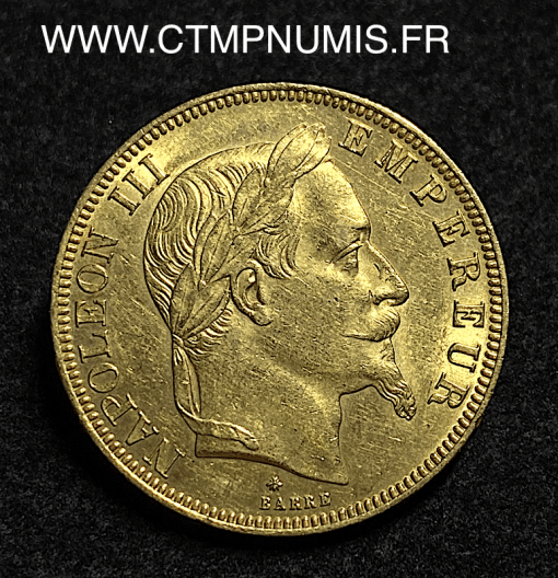 ,MONNAIE,EMPIRE,50,FRANCS,OR,NAPOLEON,III,TETE,LAUREE,1866,PARIS,SUP,