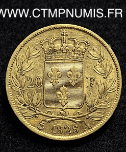 ,MONNAIE,ROYALE,CHARLES,X,20,FRANCS,OR,1828,PARIS,