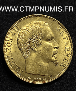 ,MONNAIE,EMPIRE,20,FRANCS,OR,NAPOLEON,III,1854,A,PARIS,