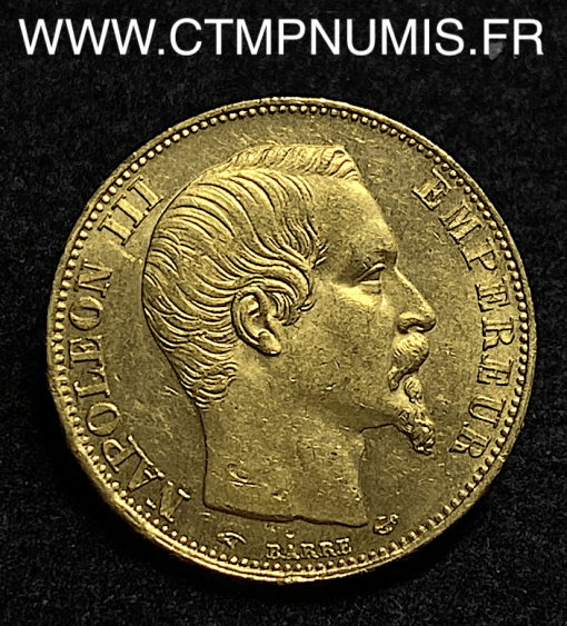 ,MONNAIE,EMPIRE,20,FRANCS,OR,NAPOLEON,III,1858,PARIS,SUP,