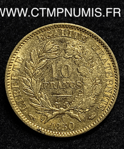 ,MONNAIE,REPUBLIQUE,10,FRANCS,OR,CERES,1850,A,PARIS,