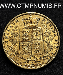 ,MONNAIE,GRANDE,BRETAGNE,1,SOUVERAIN,OR,ECUSSON,VICTORIA,1864,