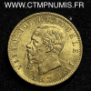 ,MONNAIE,ITALIE,20,LIRE,OR,VICTOR,EMMANUEL,II,1878,ROME,